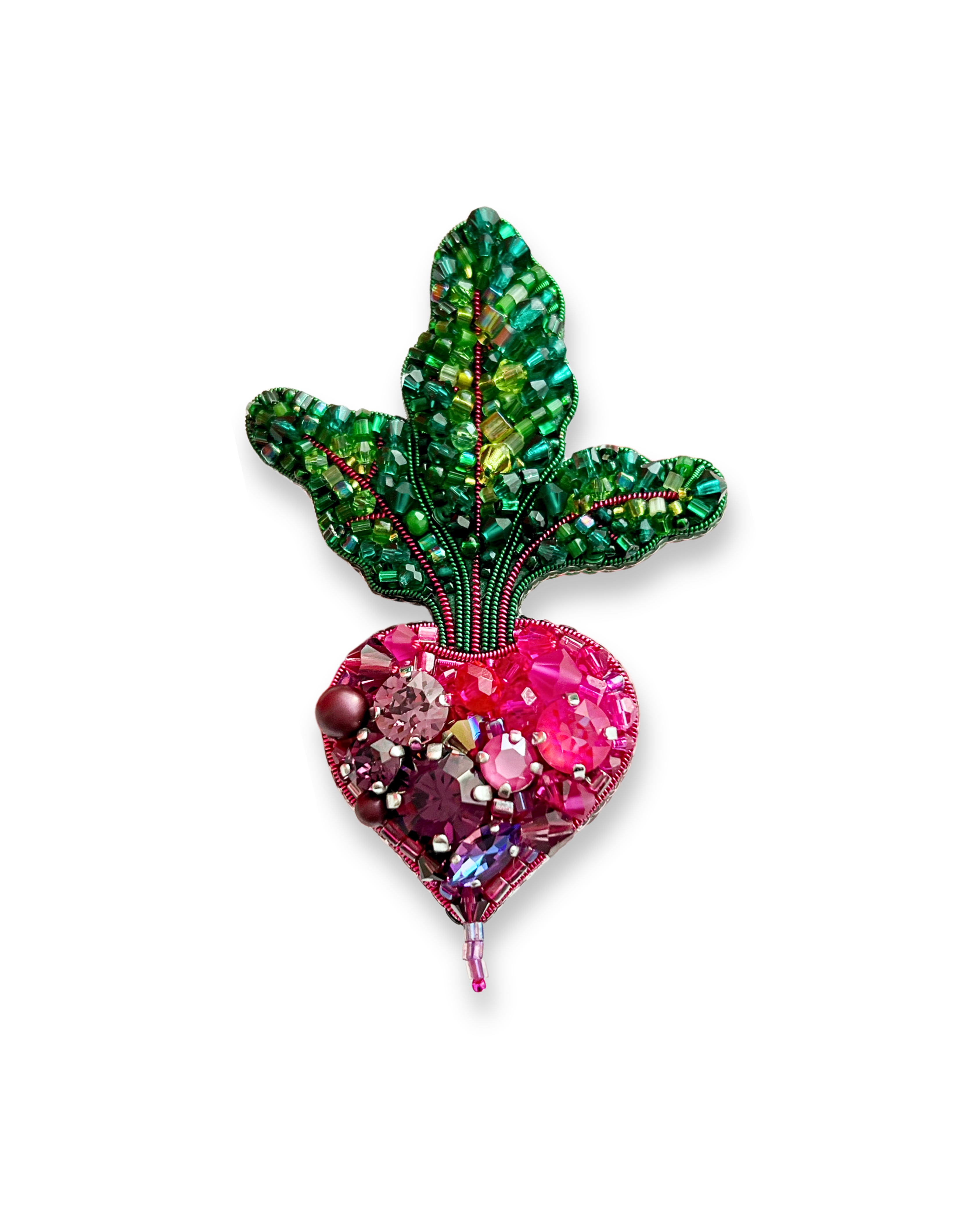 BEETROOT BROOCH